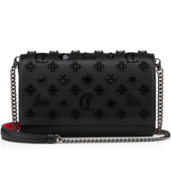 Christian Louboutin Black Embellished Crossbody Bag